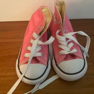 New converse pink toddler high tops
